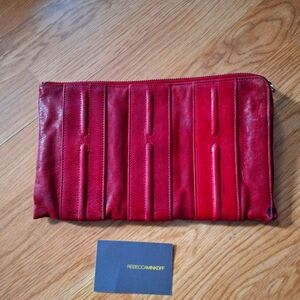 Rebecca Minkoff RED leather clutch